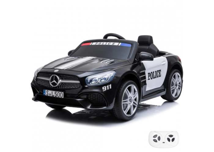 Elektro-Polizeiauto Mercedes SL500 12V - Schwarz