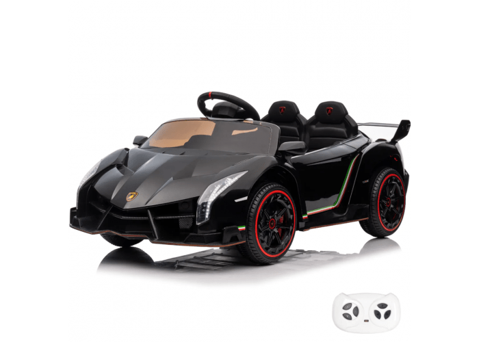 Kinder Elektro Auto Lamborghini Veneno 12V 4x4 - Schwarz