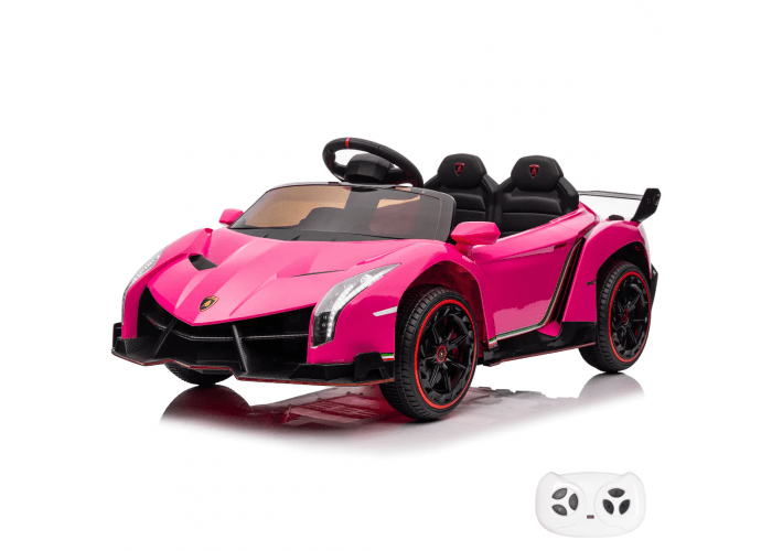 Kinder Elektro Auto Lamborghini Veneno 12V 4x4 - Rosa