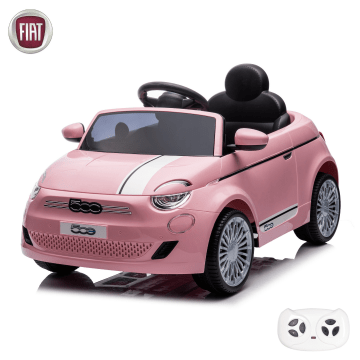 Fiat 500e Elektro-Kinderauto mit Fernbedienung - Rosa