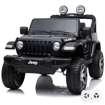 Jeep Wrangler Rubicon Elektrofahrzeug 12V - Schwarz