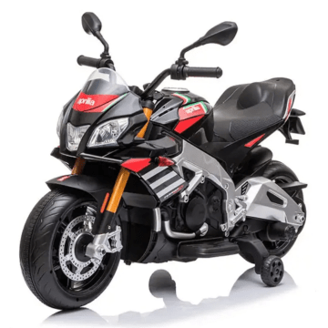 Aprilia Tuono Elektrischer Kinder-Motorrad in Schwarz