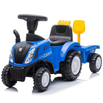 New Holland Rutschauto Traktor traf Anhänger Blau