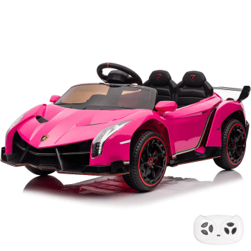 Kinder Elektro Auto Lamborghini Veneno 12V 4x4 - Rosa