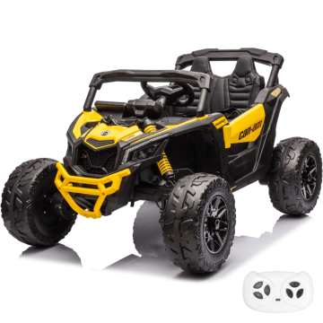 Kinder Elektro Auto Can-Am Maverick R 4x4 12V - Gelb