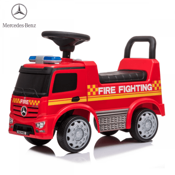 Mercedes Antos Feuerwehr Rutschauto mit Sirenen - Rot