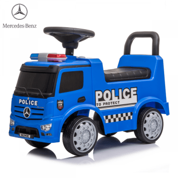 Mercedes Antos Polizei Rutschauto mit Sirenen - Blau